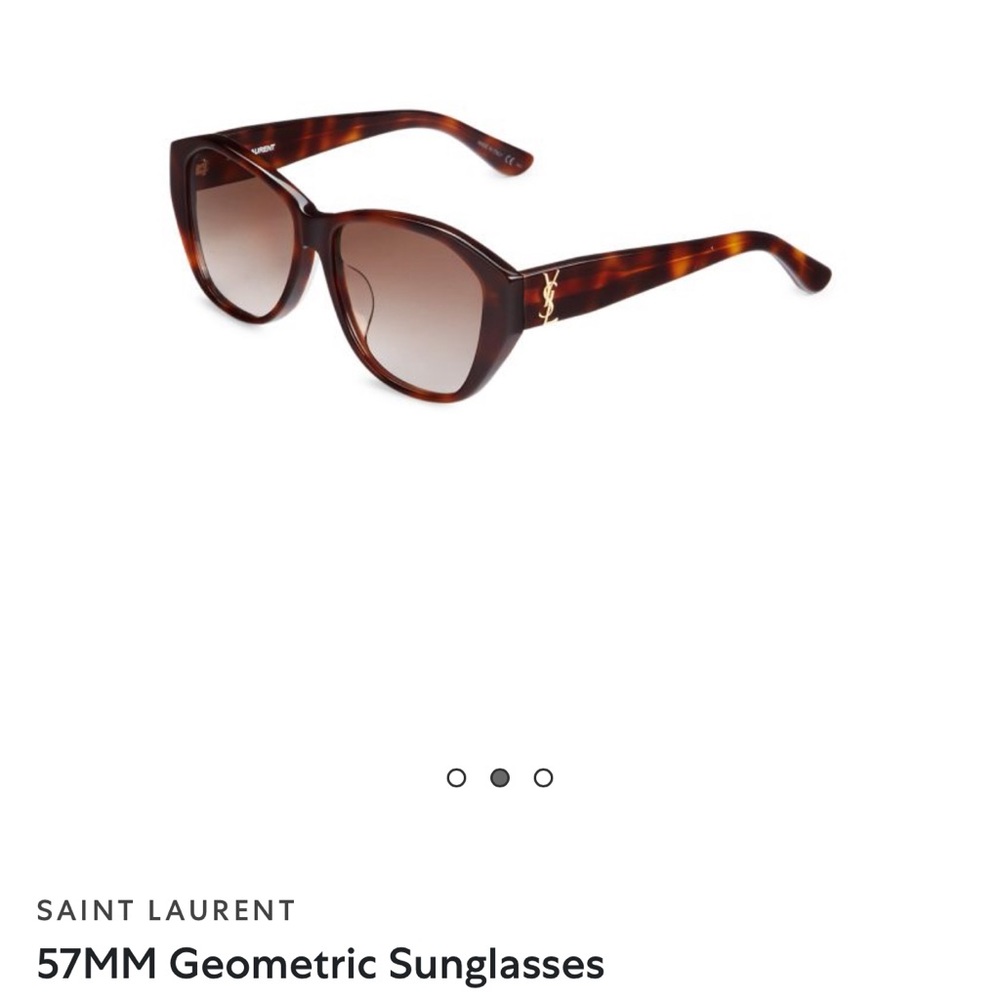 Saint Laurent 57 mm Geometric sunglasses.